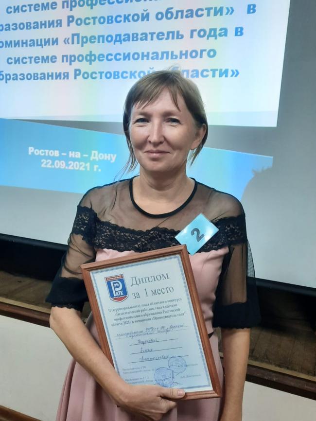 Федосова Елена Анатольевна заняла 1-е место!